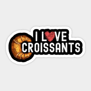 I Love Croissants Sticker